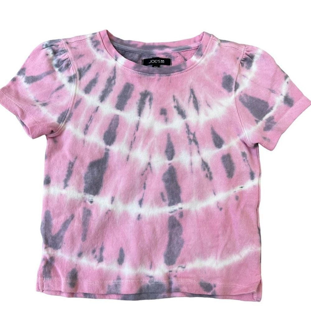 Joe's Jeans Girl's The Tia Tee French terry cotton size 6X tie dye NWOT